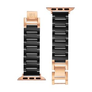 Anne Klein Apple Watch Band in black ceramic 38/40/41 MM